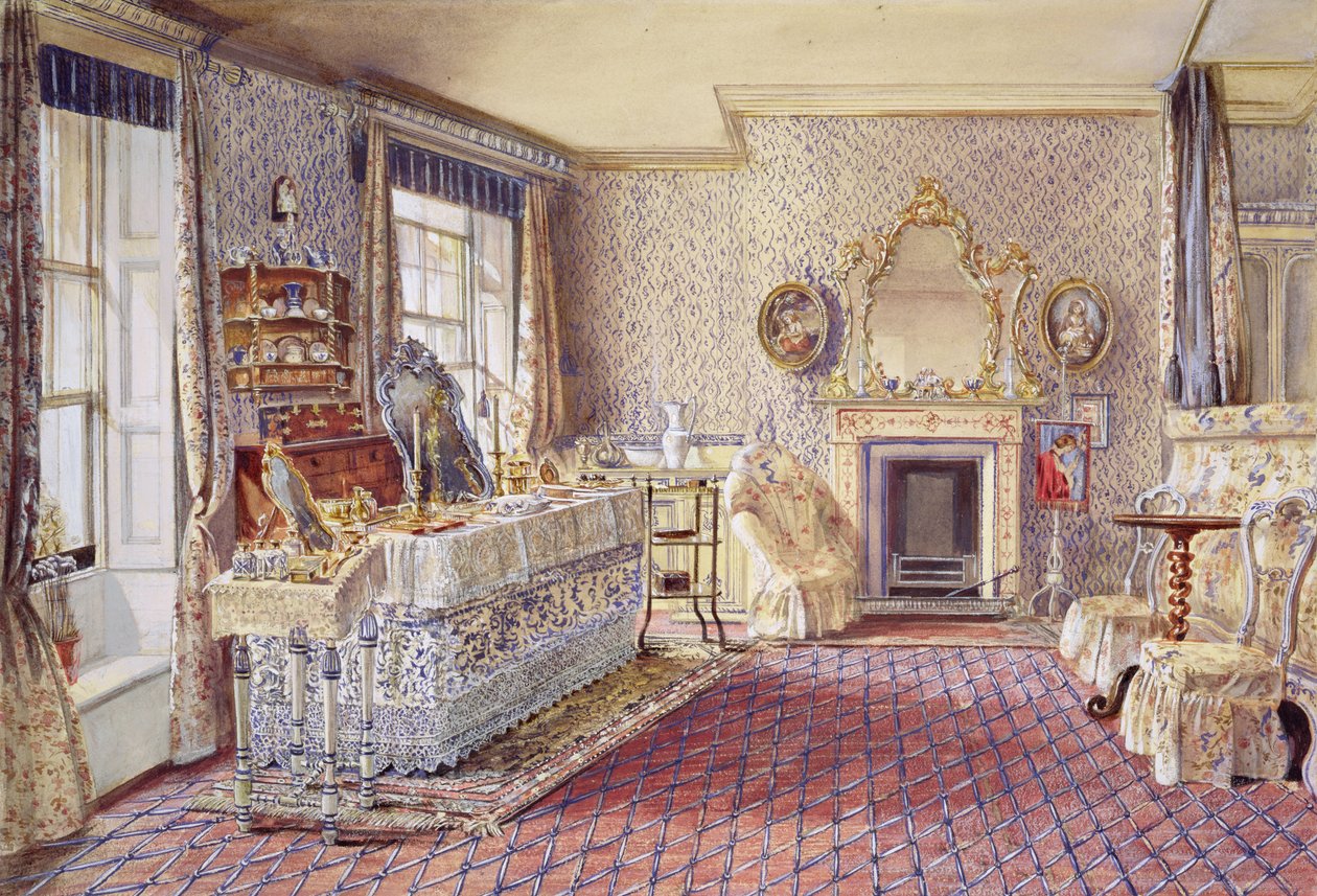 Interior de um quarto de Samuel A. Rayner