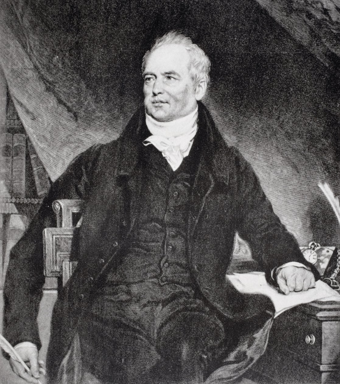 John Rickman (1771-1840) de "A Vida de Charles Lamb, Volume I", de EV Lucas, publicado em 1905 de Samuel Bellin