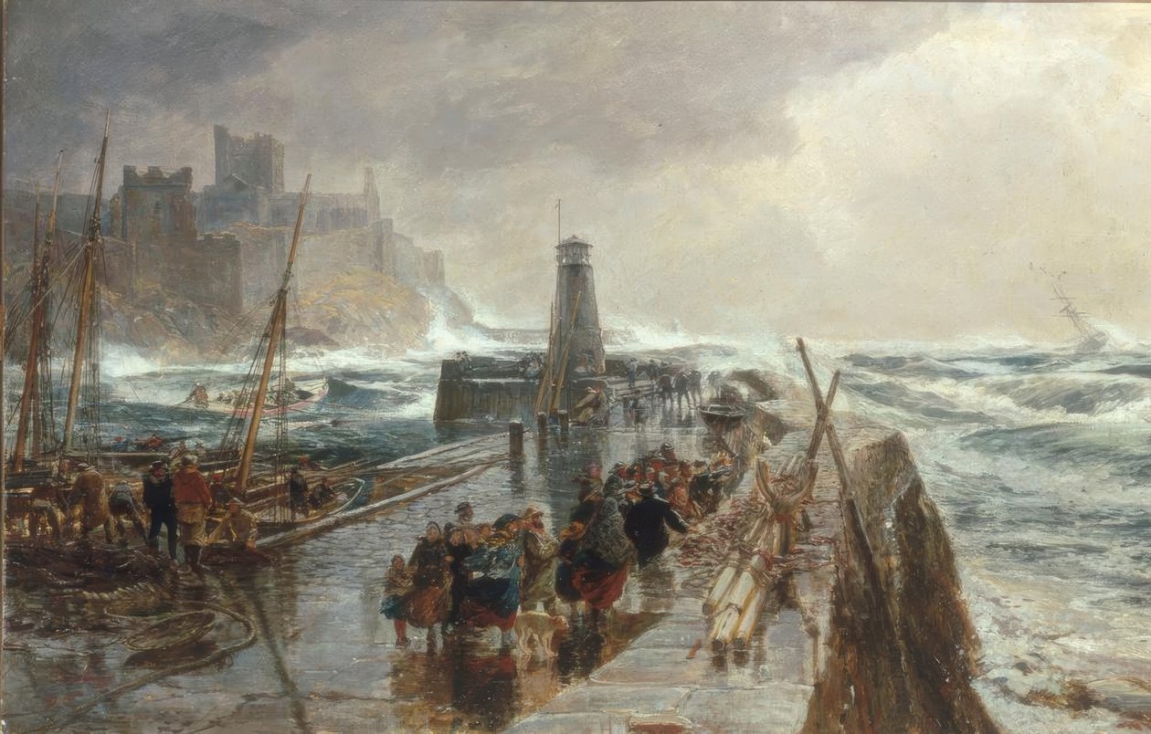 Peel Harbour, Ilha de Man de Samuel Bough