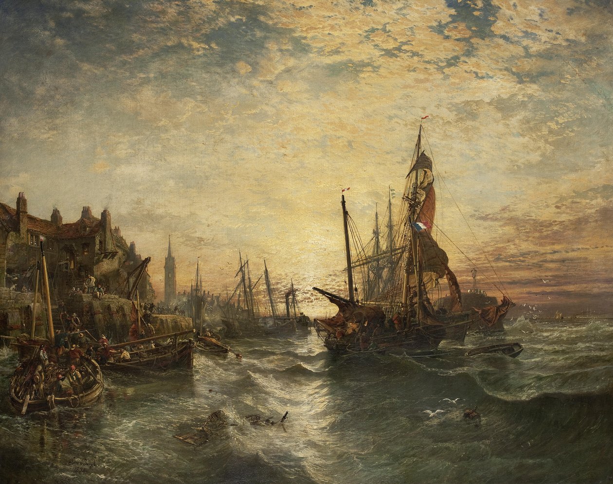 West Wemyss Harbour Fife de Samuel Bough