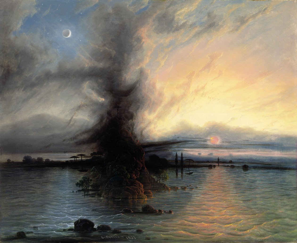 A rocha da salvação, 1837 de Samuel Colman
