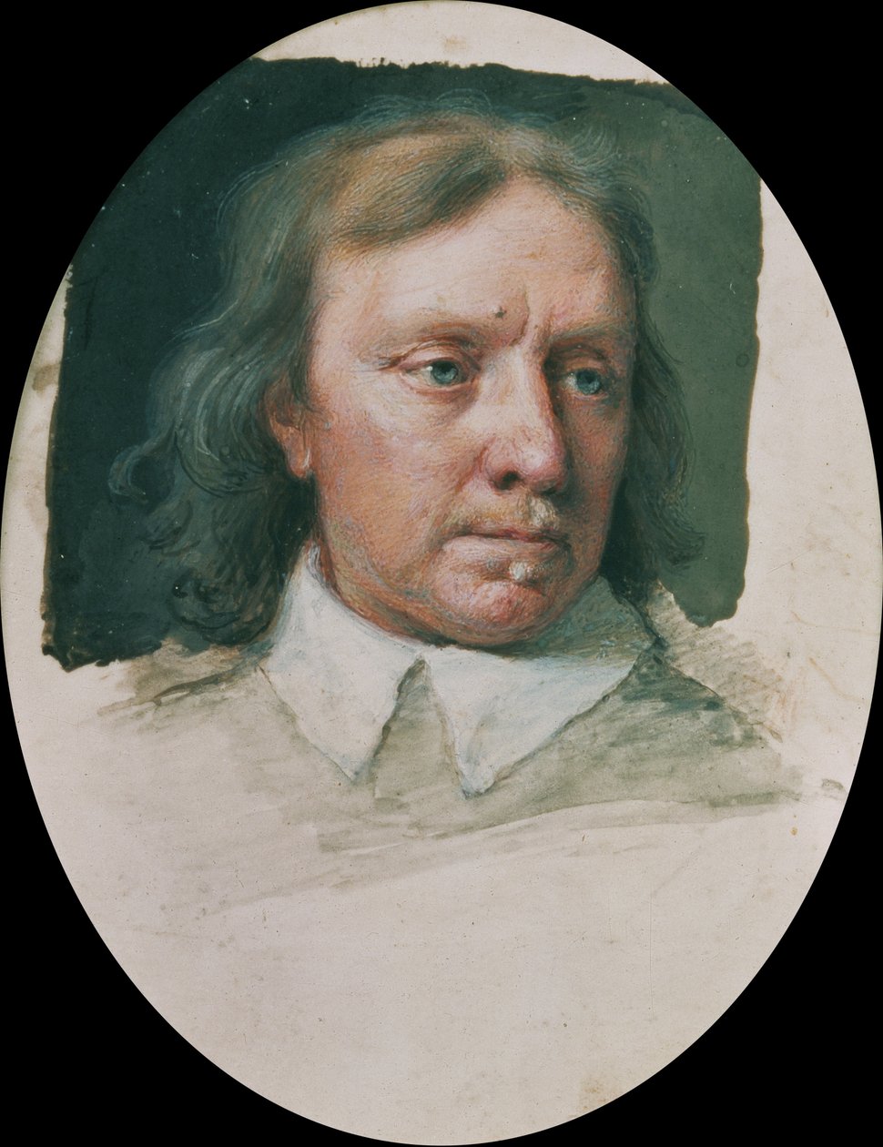Miniatura de Oliver Cromwell (inacabada) (veja também 67602) de Samuel Cooper