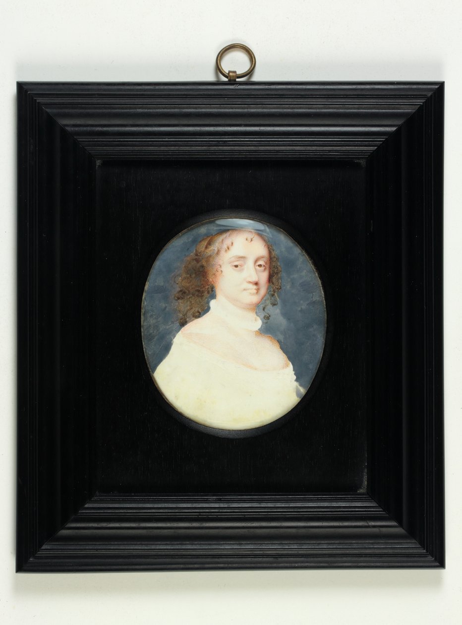 Retrato de uma senhora chamada Barbara Villiers, condessa de Suffolk (wc em velino) de Samuel Cooper