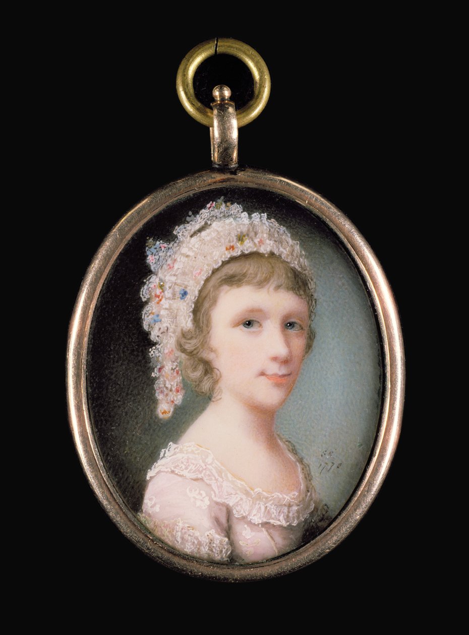 Uma jovem garota, 1775 (wc em velino) de Samuel Cotes