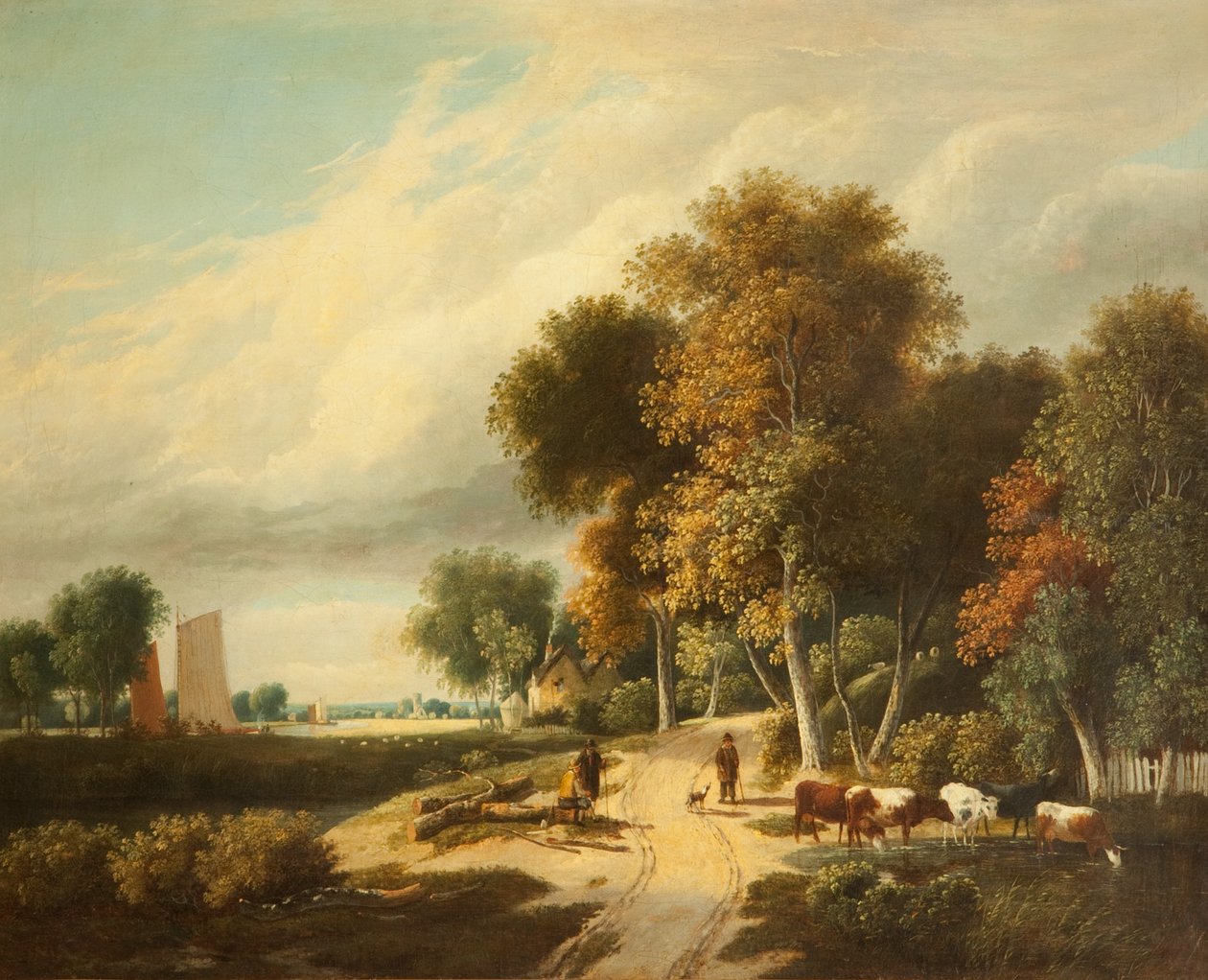 Uma cena em Norfolk de Samuel David Colkett