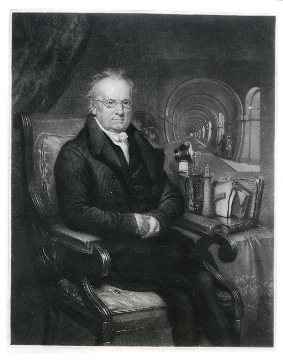 Sir Mark Isambard Brunel (1769-1849) c.1835 de Samuel Drummond