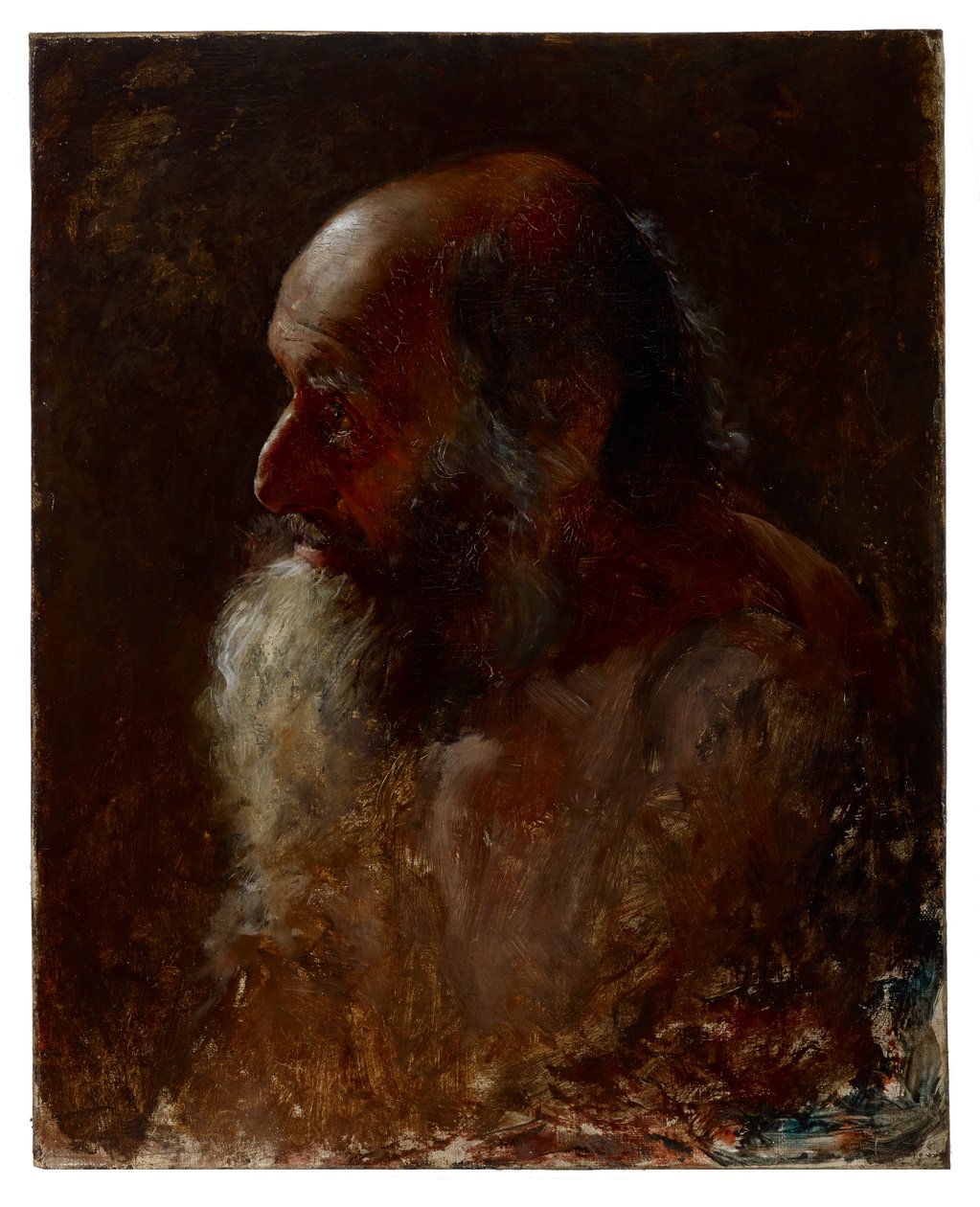 Cabeça de estudo (homem barbudo) de Samuel G. Richards