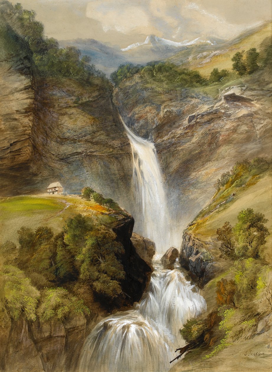 Reichenbach Falls, Suíça (wc no papel) de Samuel Jackson