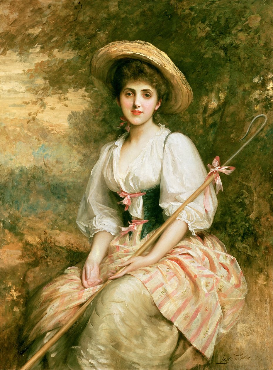 Sra. Stuart M. Samuel como Phyllida, a pastora de Samuel Luke Fildes