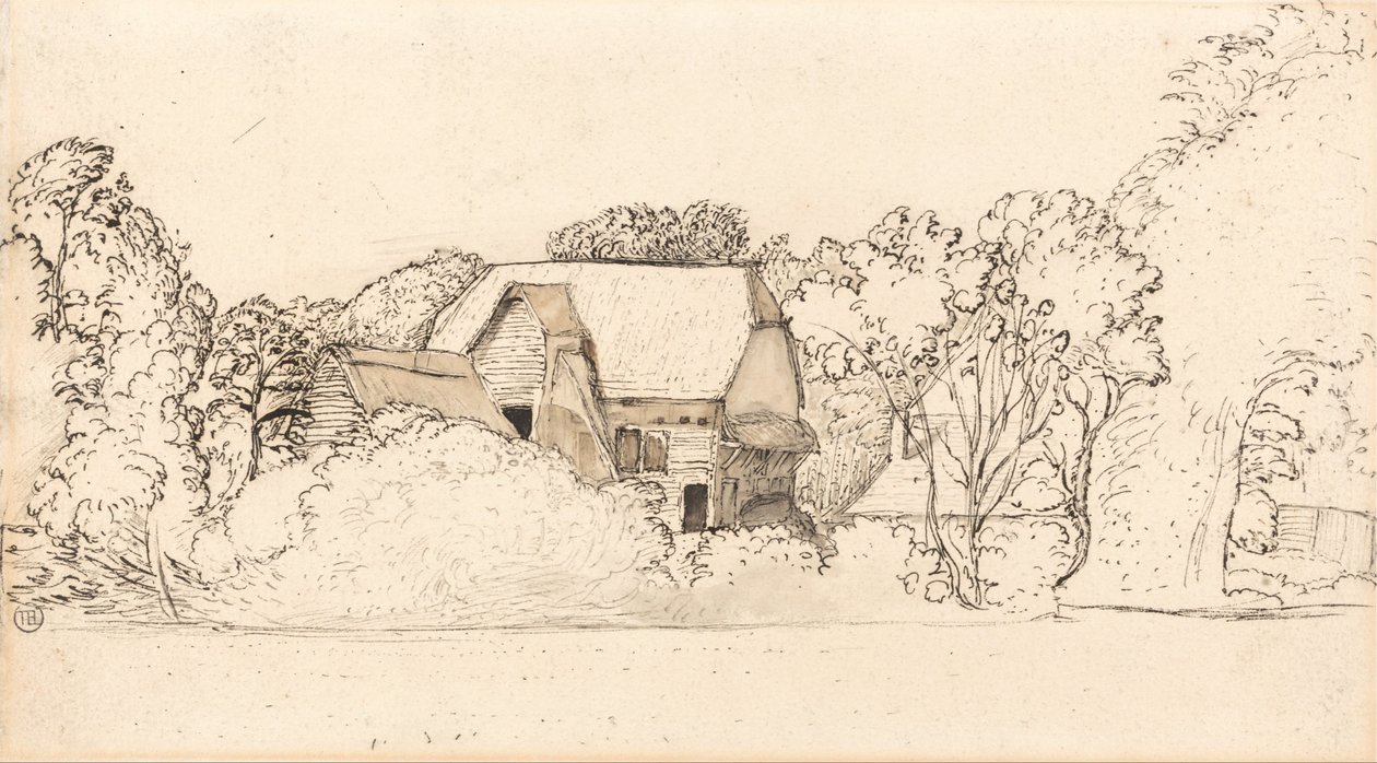 Um celeiro antigo em Shoreham de Samuel Palmer