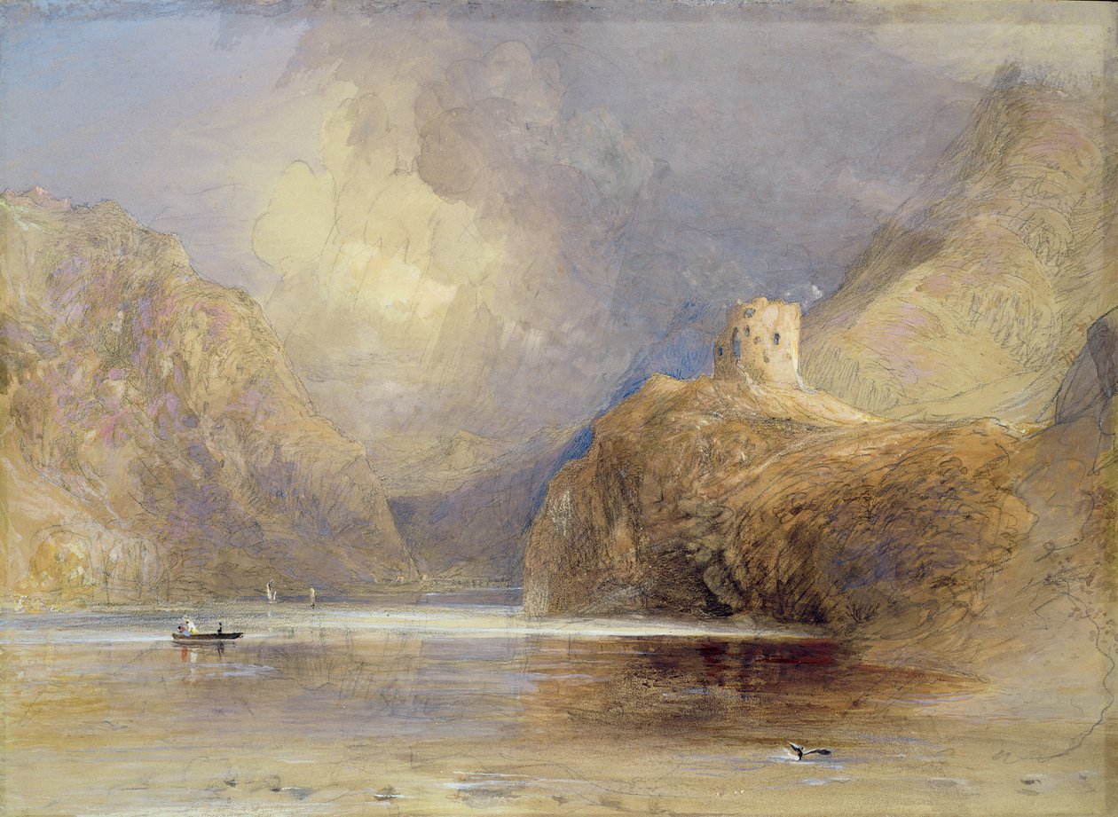 Castelo de Dolbadern, Llanberis, Gales do Norte de Samuel Palmer