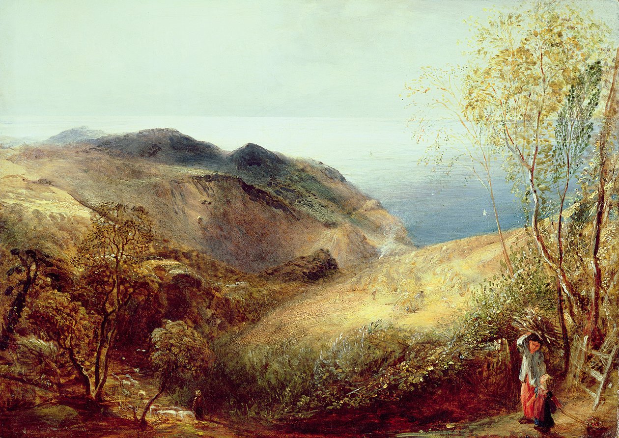 Em Chalden Down, Dorset, c.1834-35 de Samuel Palmer