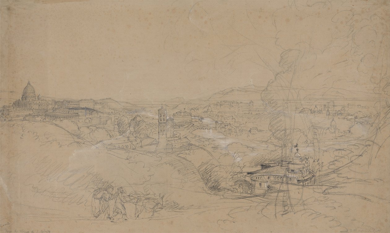 Roma a partir de San Spirito de Samuel Palmer