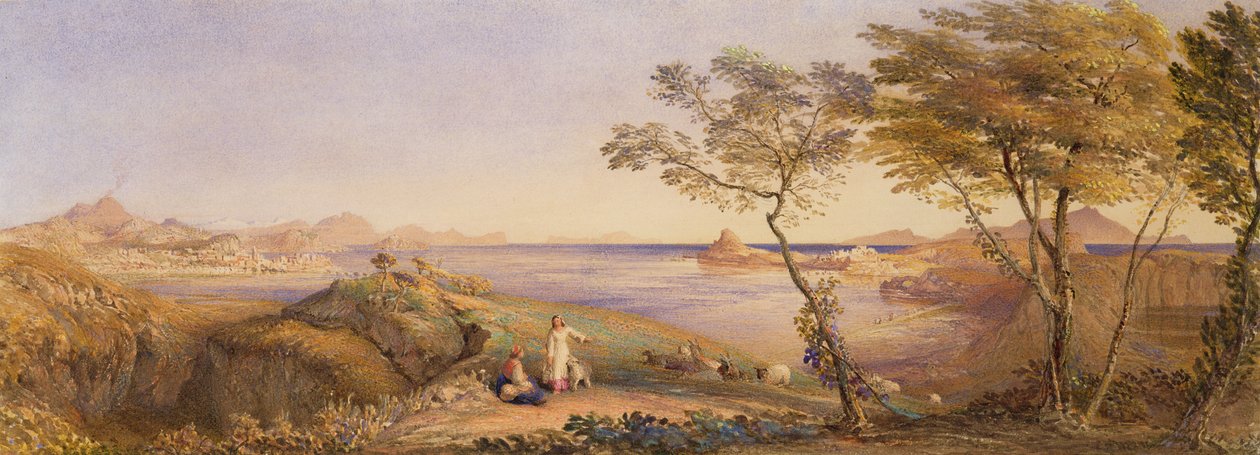 A Baía de Baiae do Monte Nuovo de Samuel Palmer