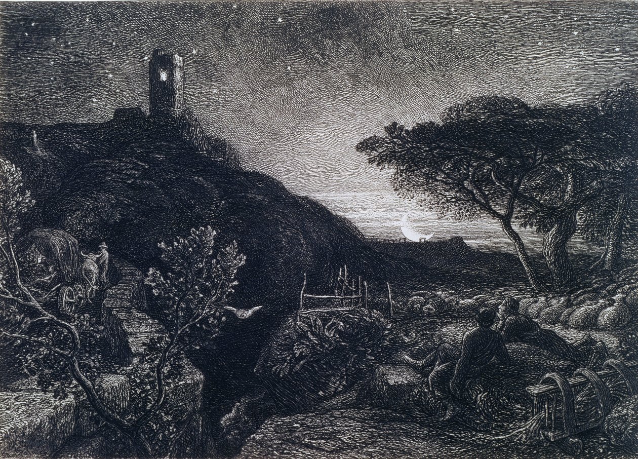 A Torre Solitária, 1879 de Samuel Palmer