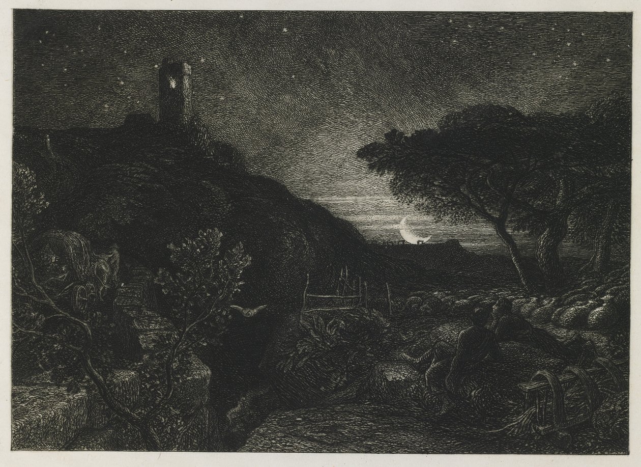 A Torre Solitária, 1879 de Samuel Palmer