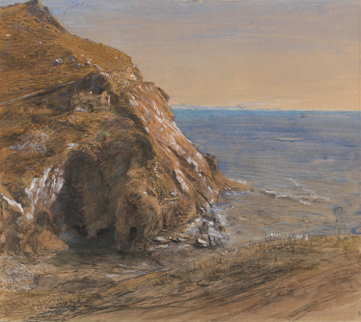 The Rock Slip perto de Boscastle de Samuel Palmer