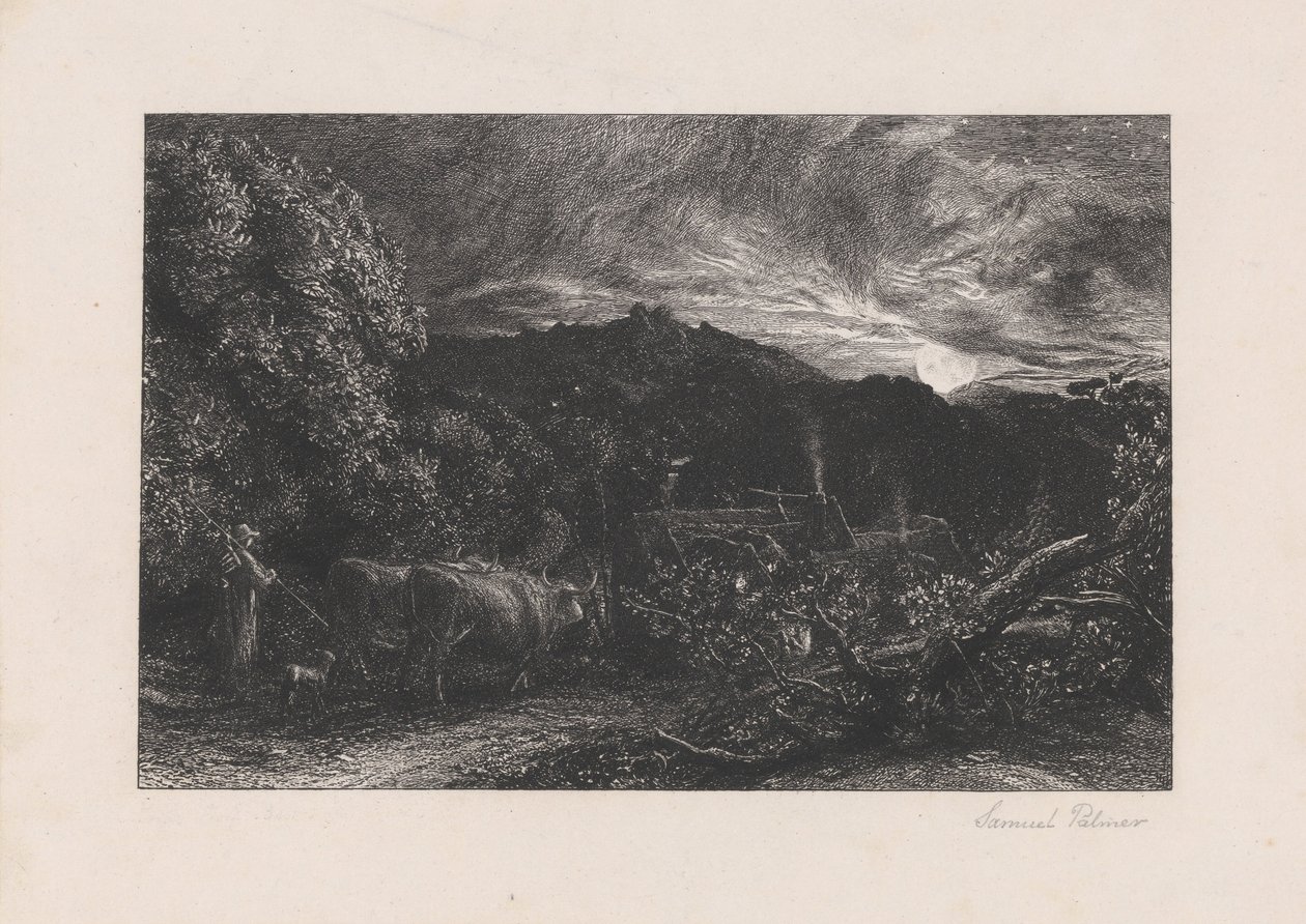 O lavrador cansado de Samuel Palmer