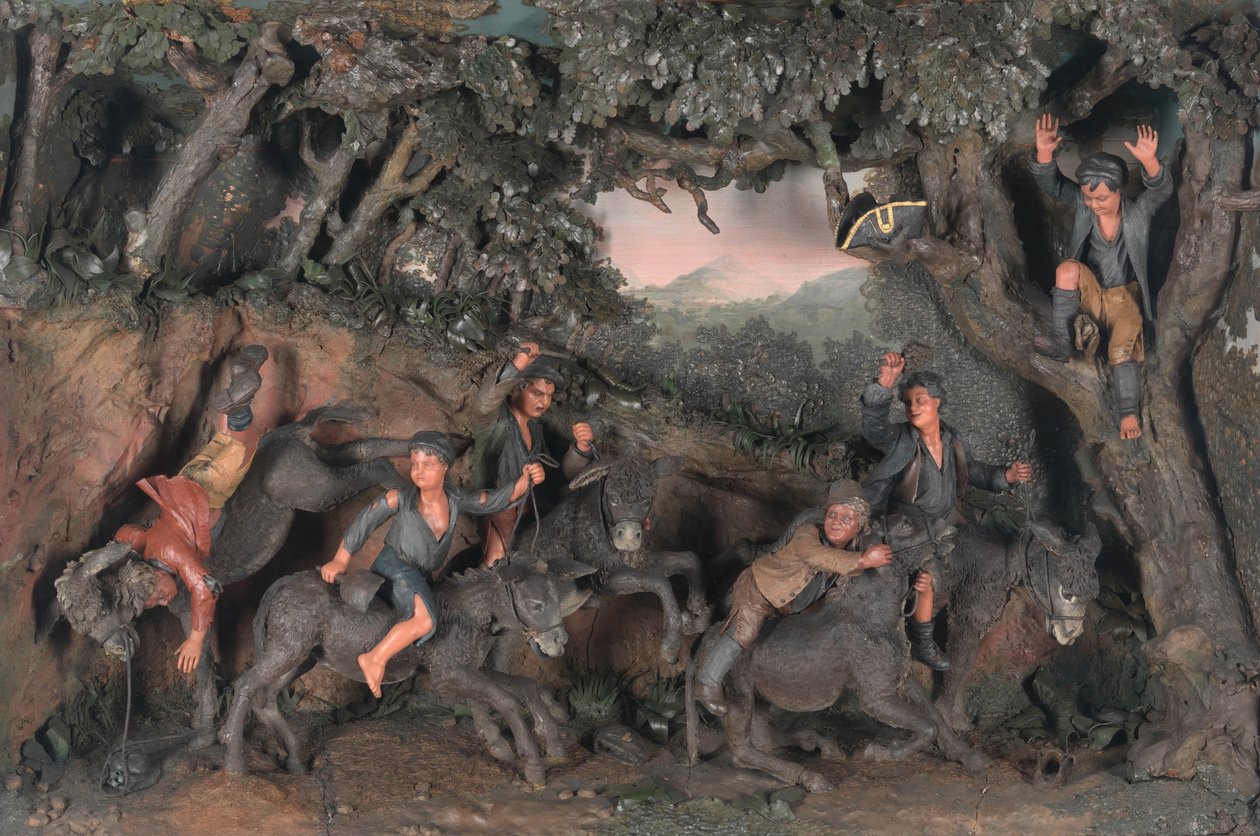 Uma corrida de varredura de chaminés em burros de Samuel Percy