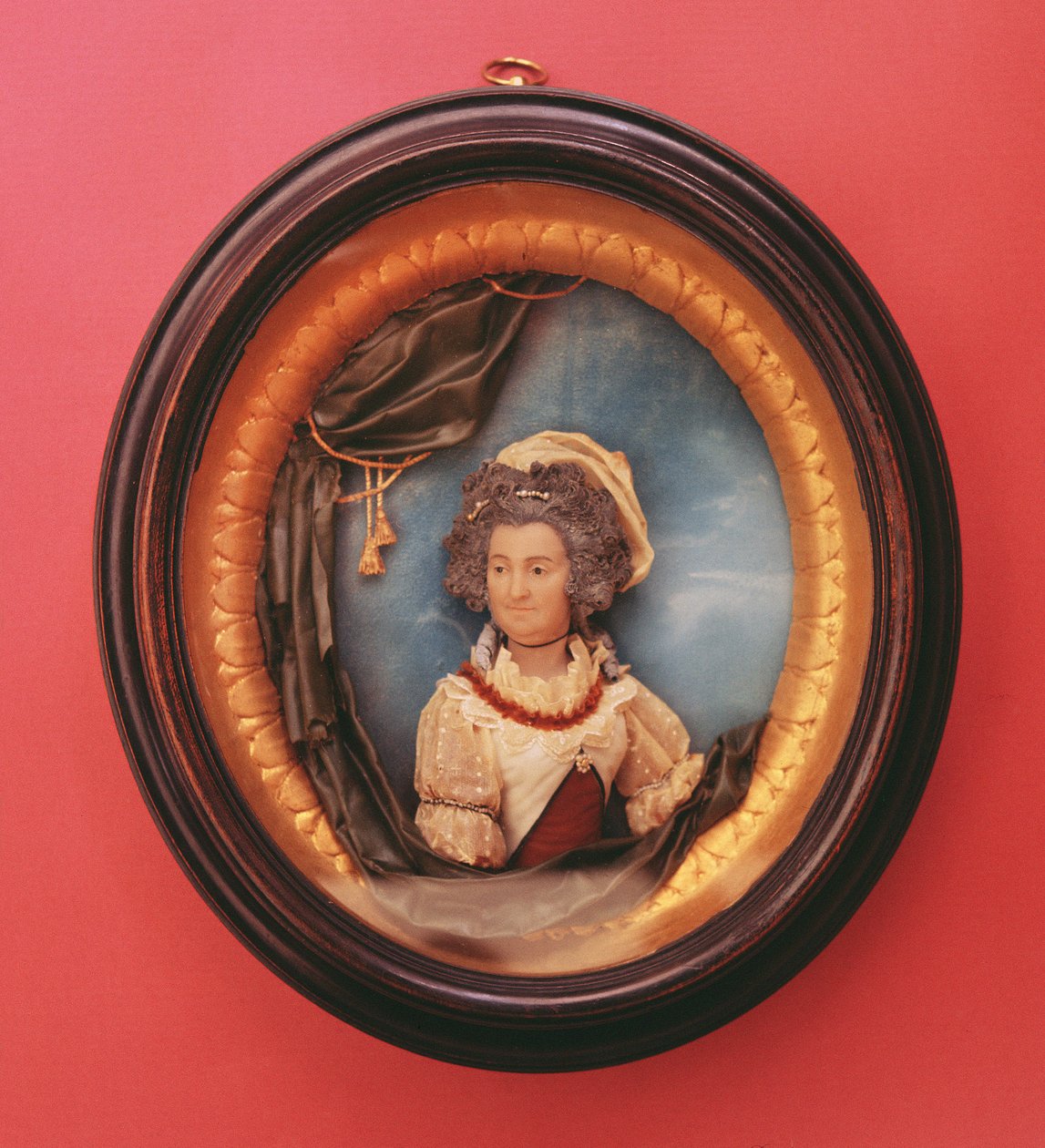 Retrato em miniatura de Mary Berry (1763-1852) de Samuel Percy