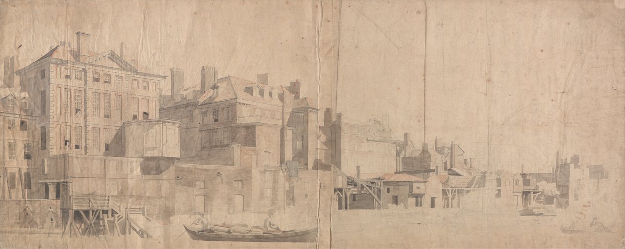 Uma casa da cidade no Tamisa de Samuel Scott