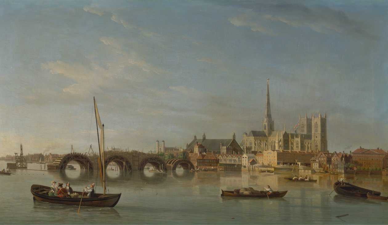 O edifício da ponte de westminster de Samuel Scott