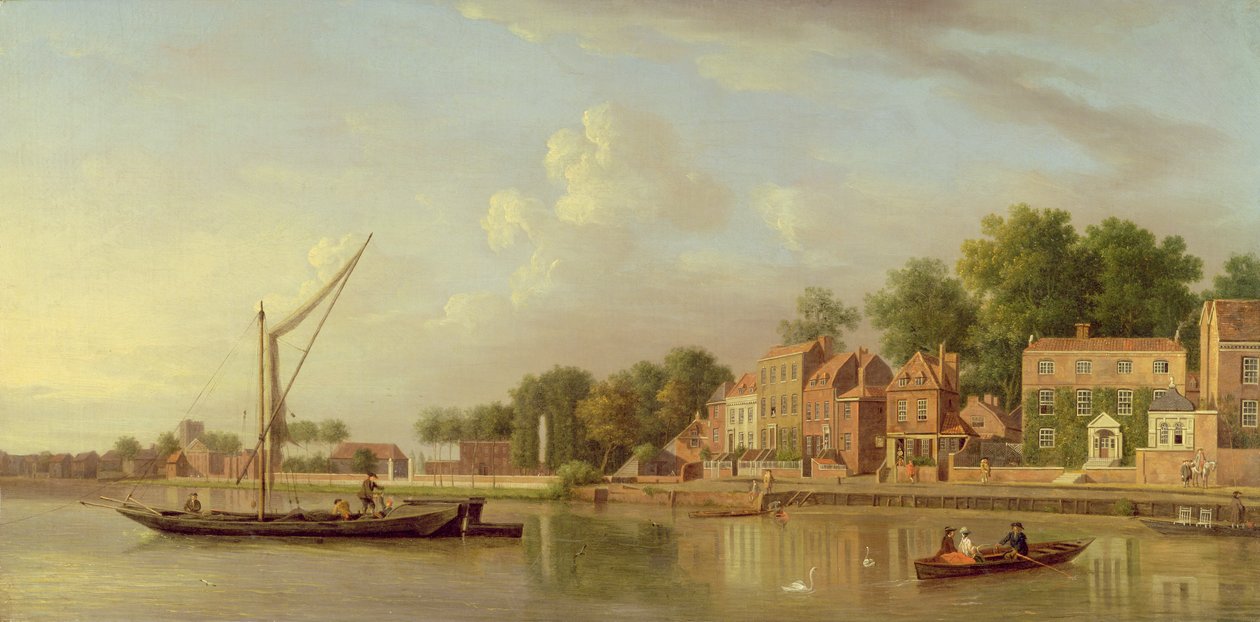 O Tamisa em Twickenham, c.1760 de Samuel Scott