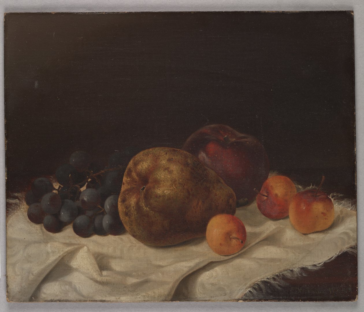 Natureza morta com pêra (óleo sobre tela colocado a bordo) de Samuel W. Fuller