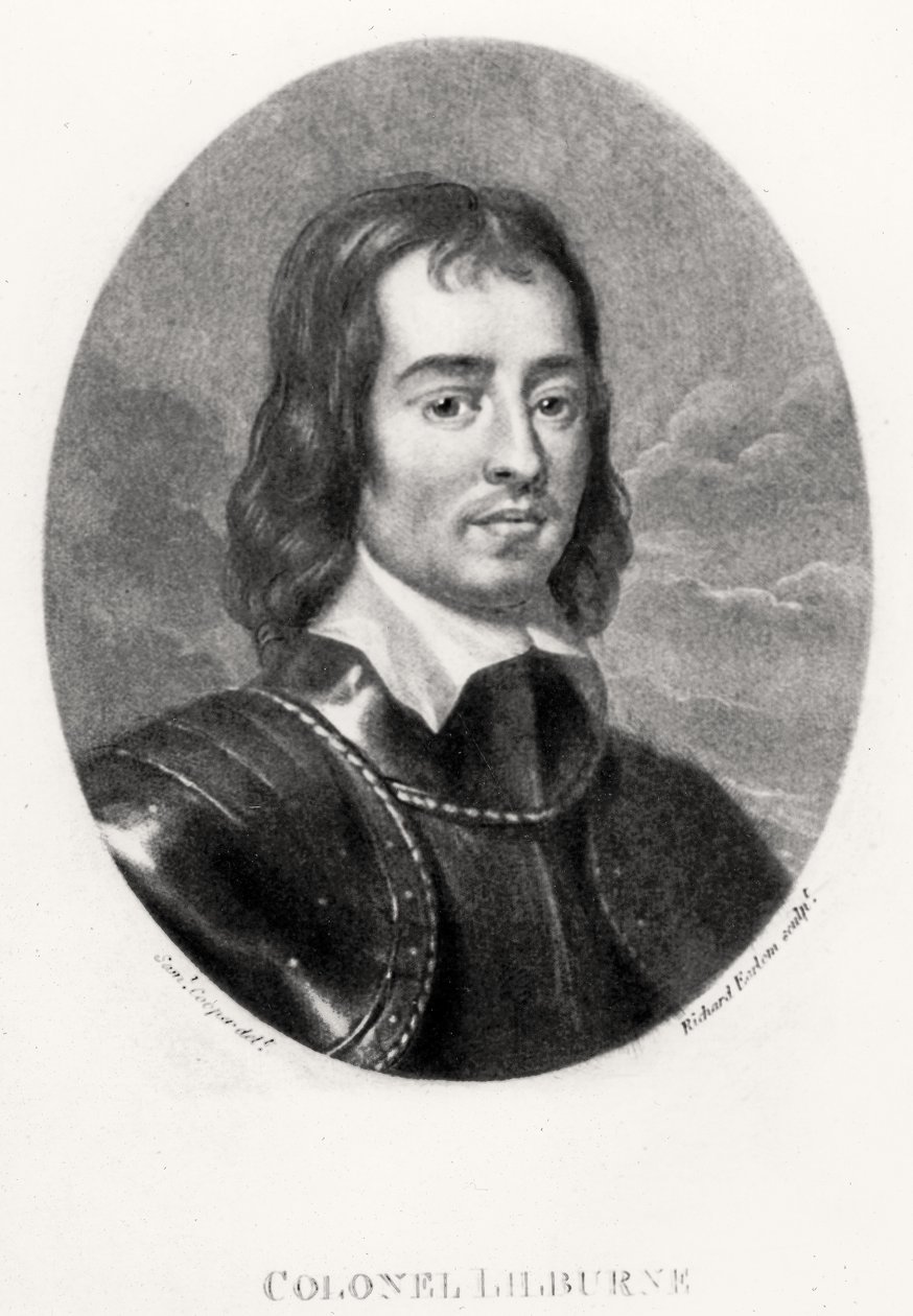 Coronel Robert Lilburne (1613-65) ilustração de retratos de personagens ilustres na história britânica, gravada por Robert Dunkarton (1744-c.1817) (mezzotint) de Samuel after Cooper
