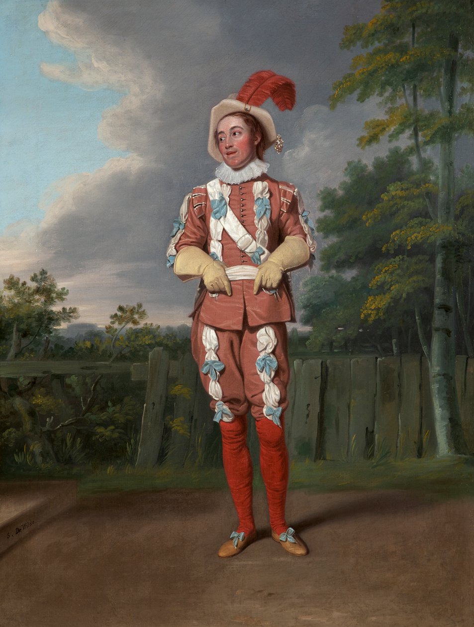 Thomas Collins como Slender em &39;The Merry Wives of Windsor&39; de Shakespeare, Drury Lane, 1802 de Samuel de Wilde