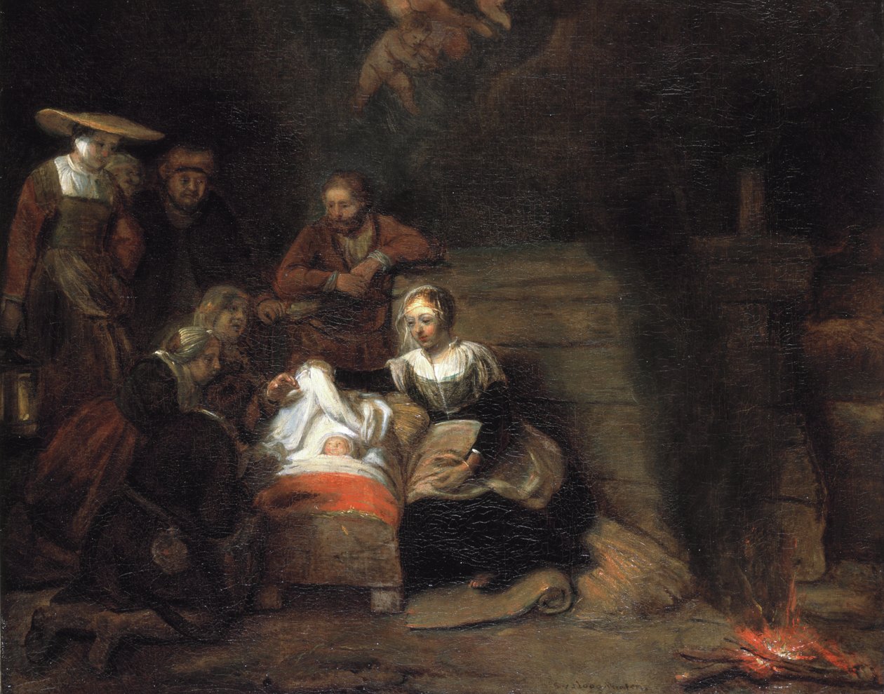 Adoração pelos pastores de Samuel van Hoogstraten