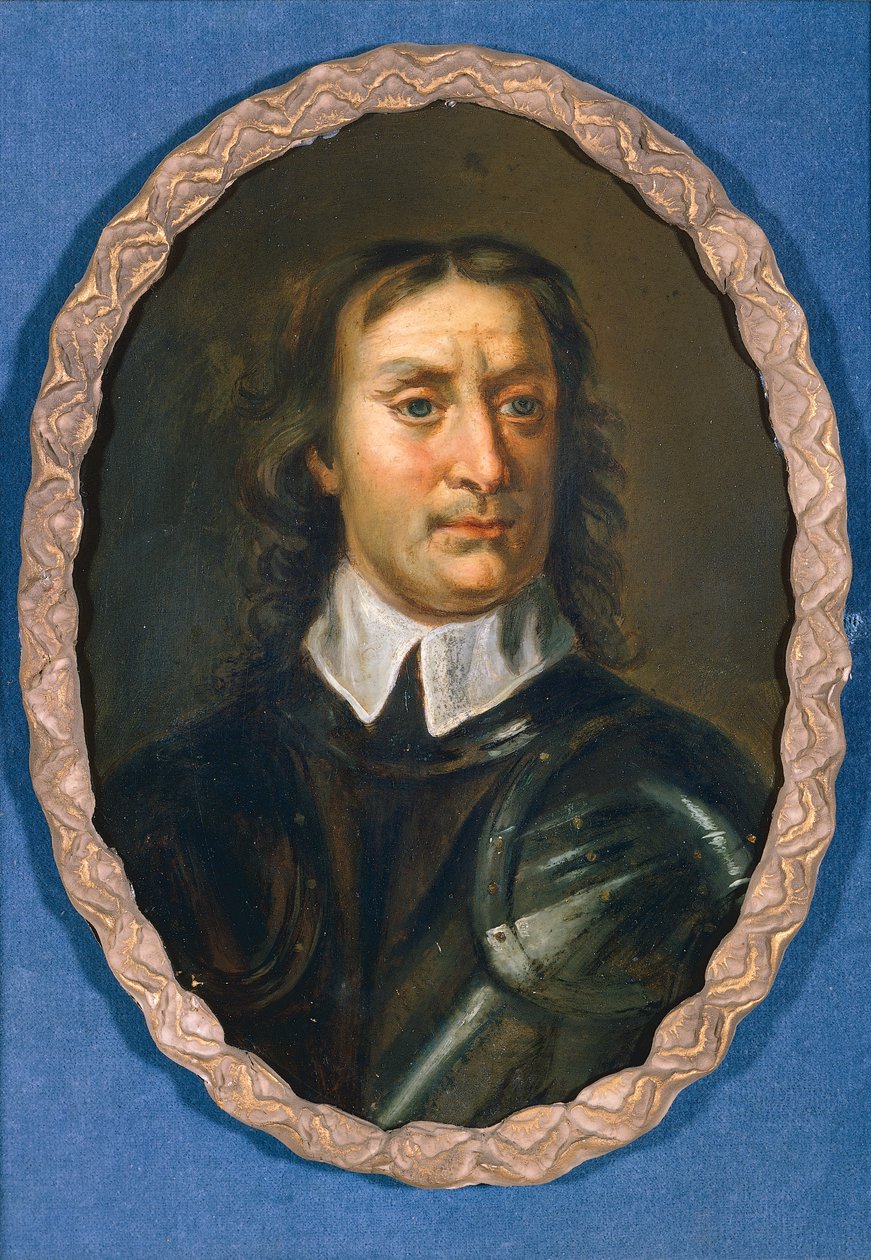 Oliver Cromwell, c.1670-90 (óleo a bordo) de Samuel (after) Cooper