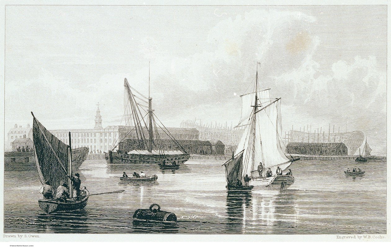 Deptford, c.1812 (gravura) de Samuel (after) Owen