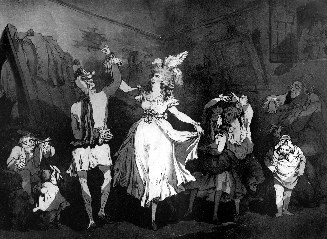 Uma família francesa, 1790 de Samuel Alken