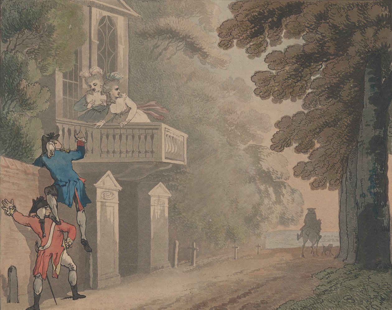 Arte da Escala, 1792. de Samuel Alken