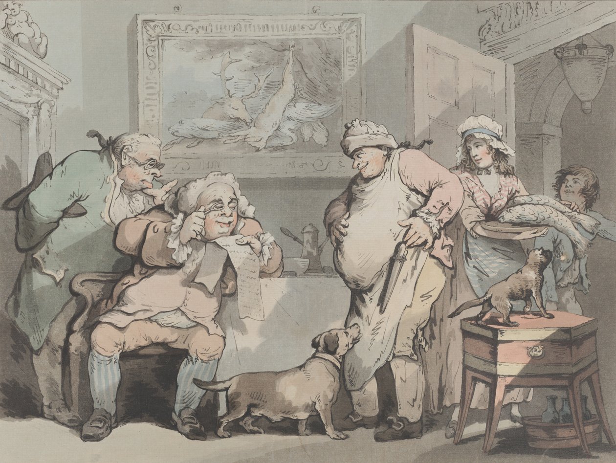 Glutões Estudiosos, outubro de 1788. de Samuel Alken