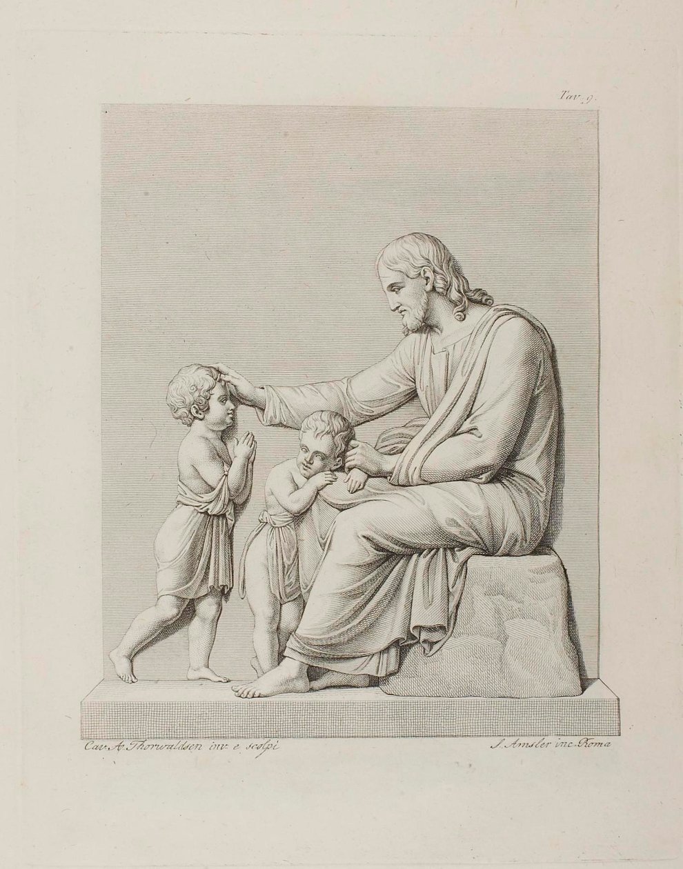 Cristo abençoando as crianças de Samuel Amsler