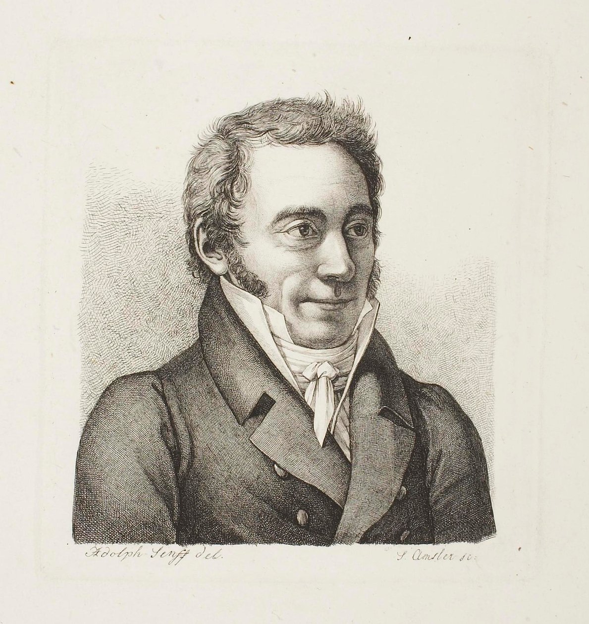 Retrato masculino de Samuel Amsler