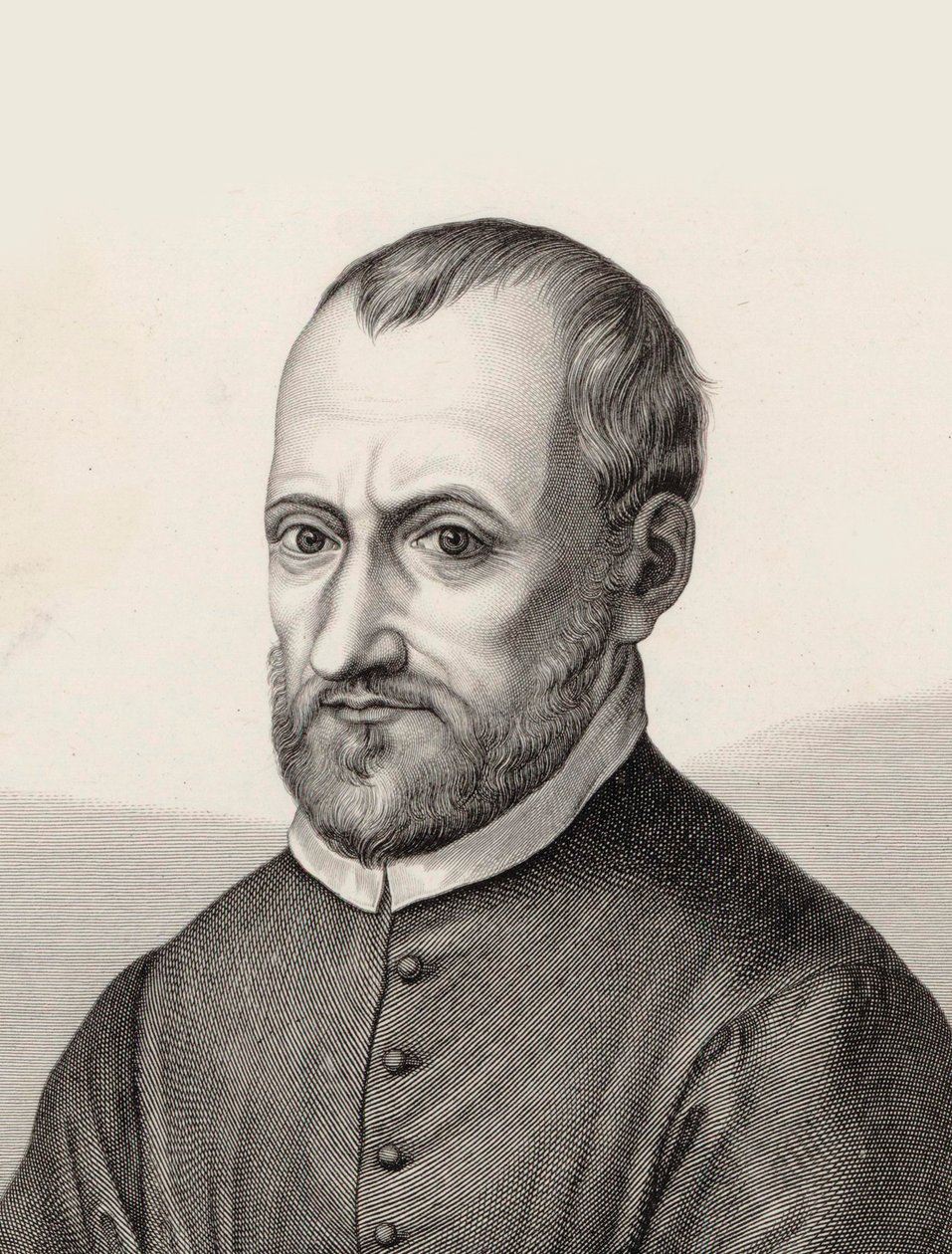 Retrato do compositor Giovanni Pierluigi da Palestrina 1526-1594. de Samuel Amsler