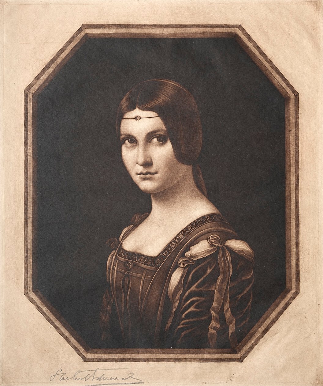 La Belle Ferronnière, séculos XIX e XX. de Samuel Arlent Edwards