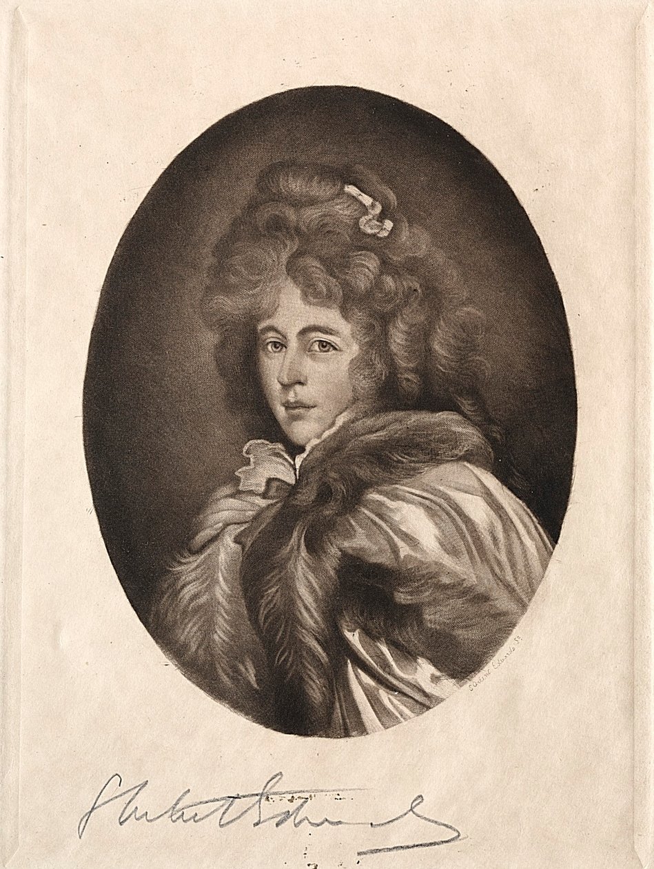 Senhorita Farren, condessa de Derby, século XIX-XX. de Samuel Arlent Edwards