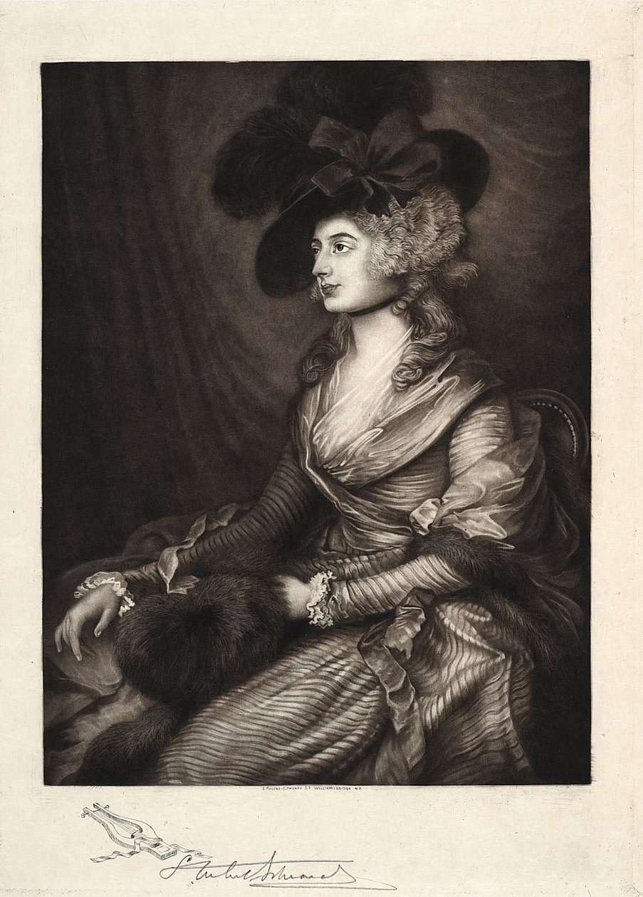 Sra. Sarah Siddons, dos séculos 19 a 20. de Samuel Arlent Edwards