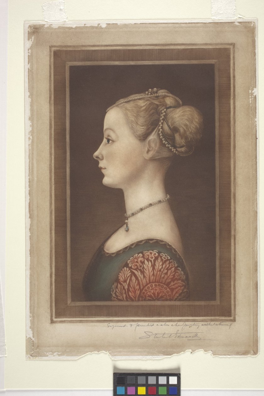 Retrato de uma senhora, data desconhecida (gravuras) de Samuel Arlent Edwards