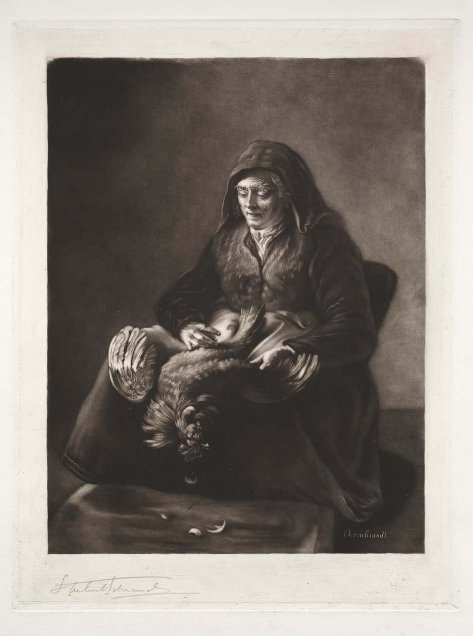 Mãe de Rembrandts, século XIX-XX. de Samuel Arlent Edwards