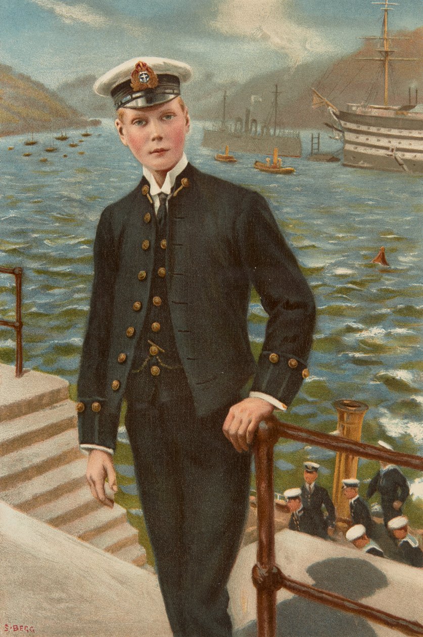Eduardo, Príncipe de Gales como Cadete Naval de Samuel Begg
