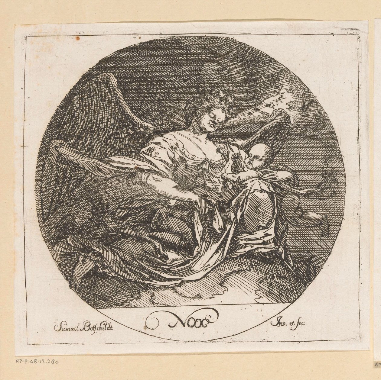 Nox (Noite)
Nox (título sobre o objecto)
Quatro vezes ao dia (título da série)
Vários desenhos (título da série)
Opera Varia Historica, Poetica & Iconologica (título da série) de Samuel Bottschild