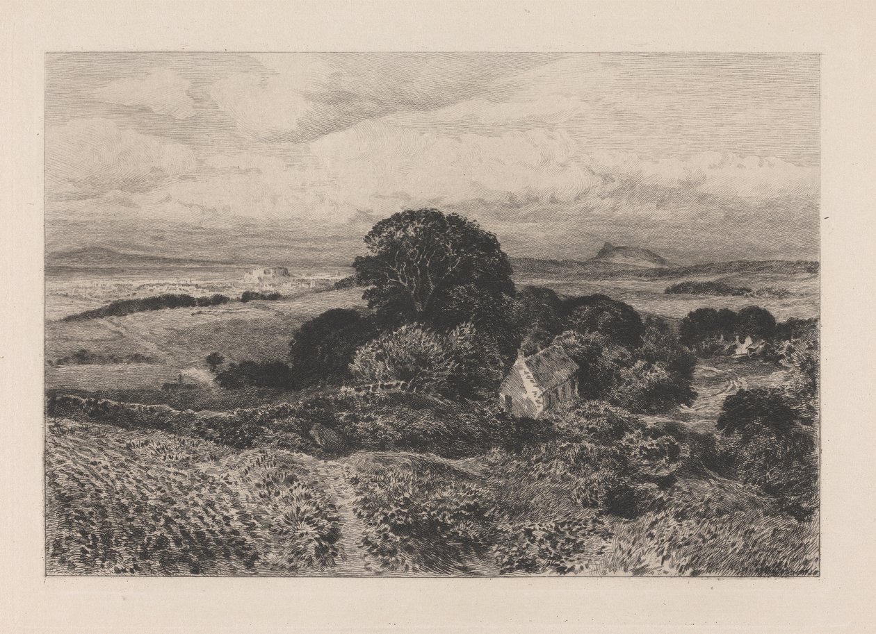 Vista Distante de Edimburgo de Samuel Bough