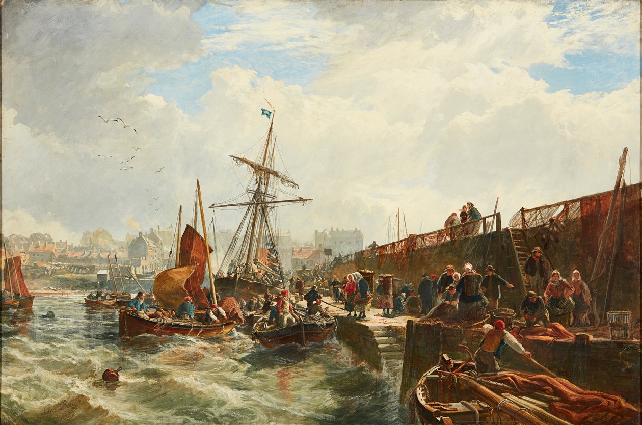 Descarregando a captura, Newhaven de Samuel Bough