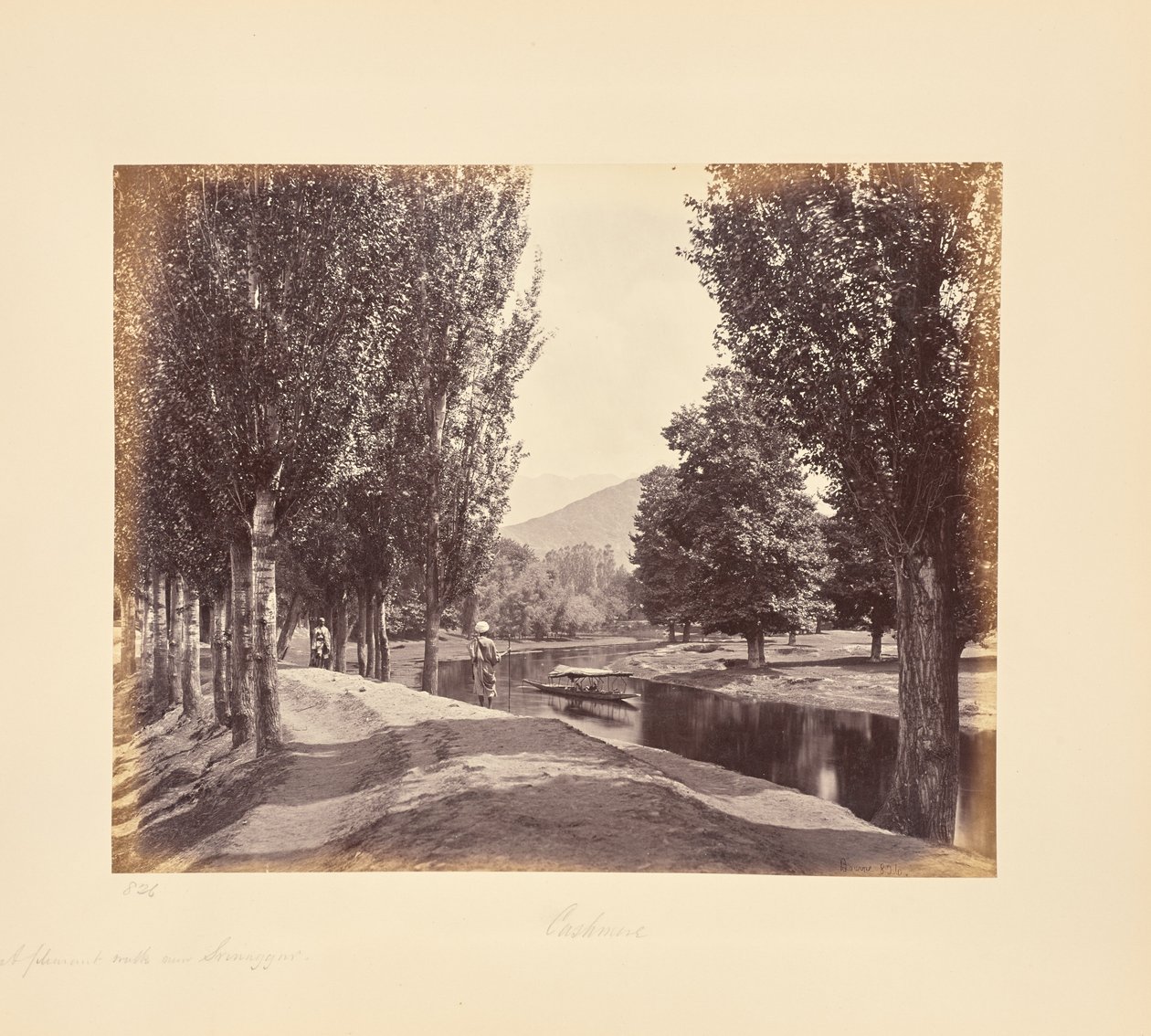 Um agradável passeio perto de Srinagar de Samuel Bourne