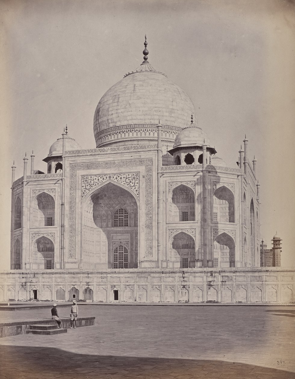 Agra. O Taj, o centro da cidade principal de Samuel Bourne